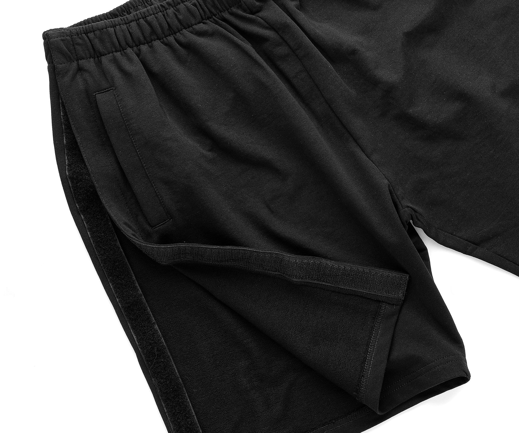 Black adult shorts on a white background Black adult shorts on a white background