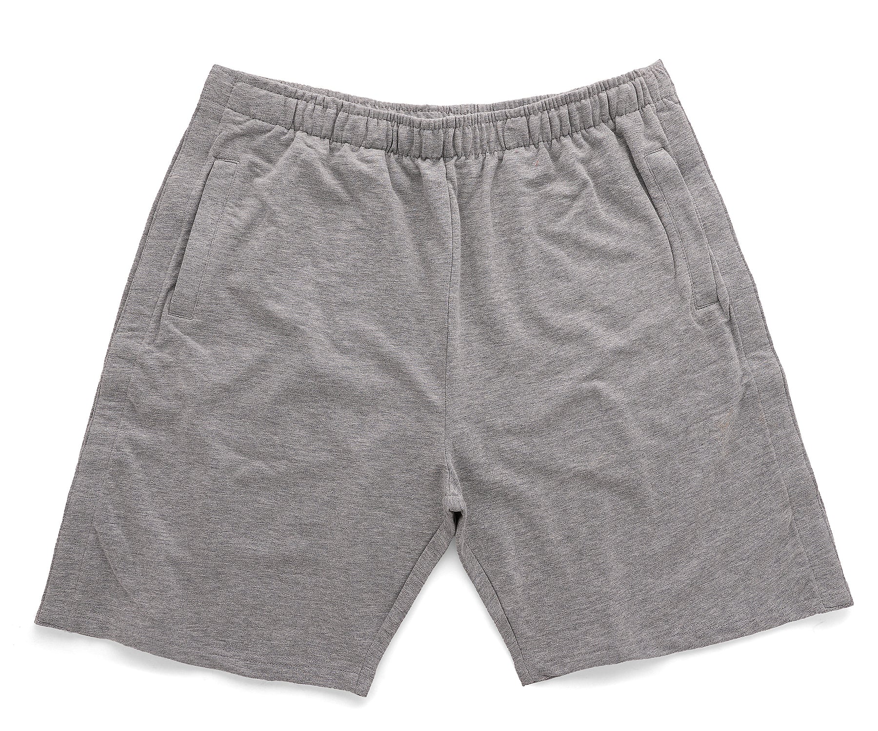 Gray shorts on a white background Gray shorts on a white background