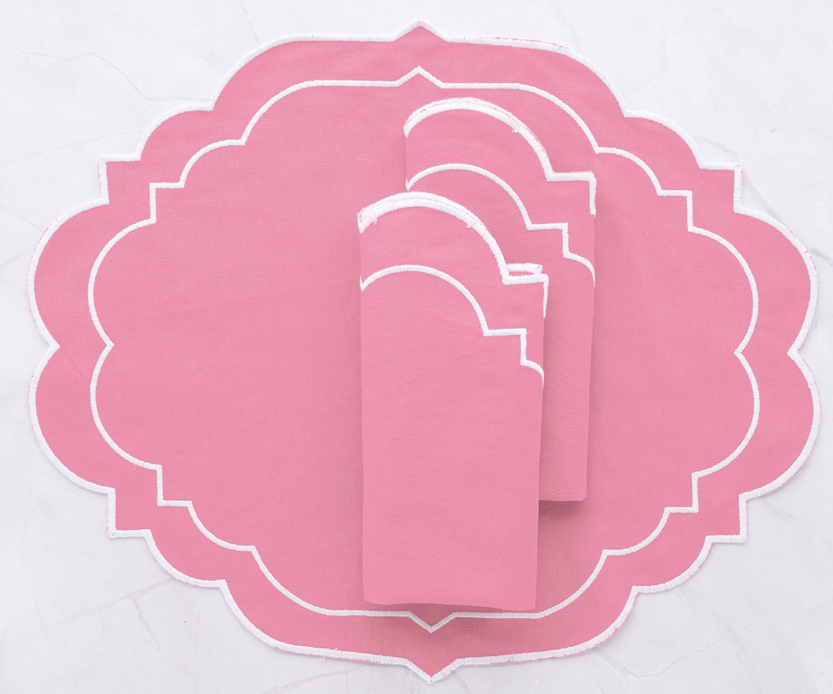 Pink Oval Placemats Pink Oval Placemats