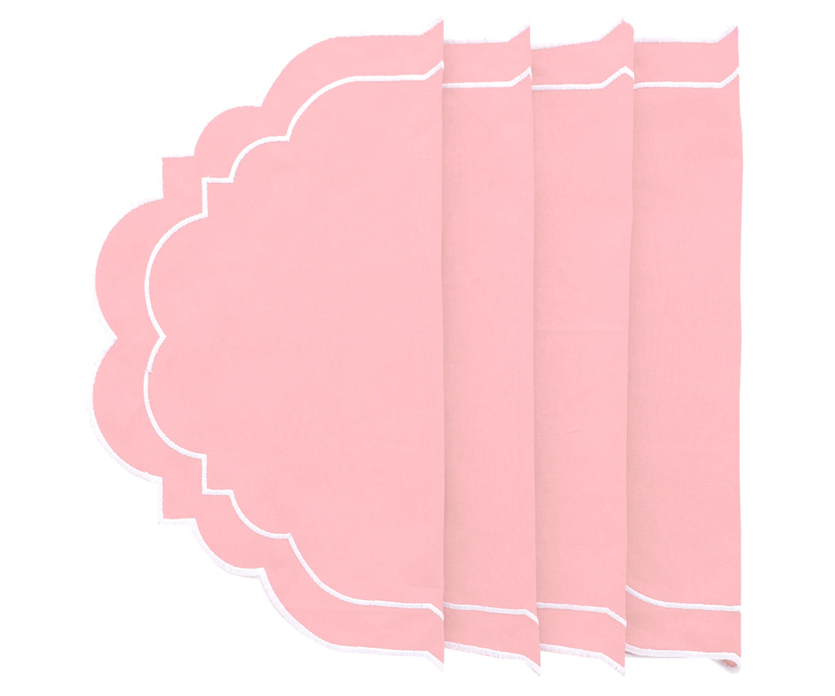 Light Pink Oval Placemats Light Pink Oval Placemats