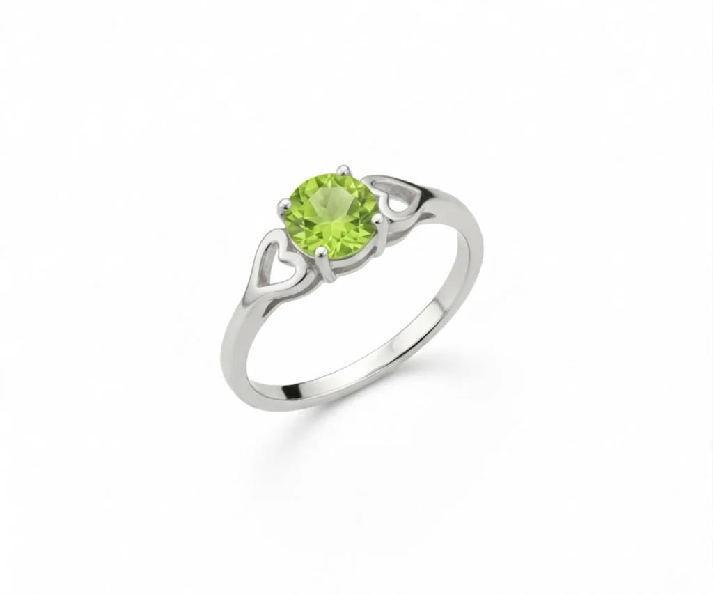 elegant green peridot gemstone ring for women elegant green peridot gemstone ring for women