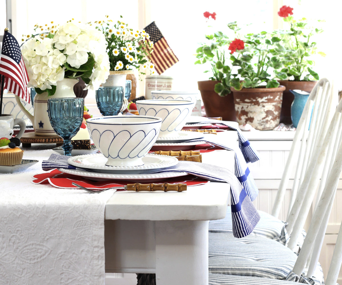 Cloth Napkins Set of 4 - Striped Dinner Napkins Cloth Napkins Set of 4 - Striped Dinner Napkins