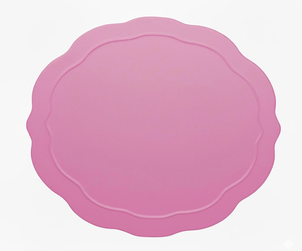 Soft pink oval cotton placemat made from 100% premium cotton, adding a gentle, elegant charm to your dining table. Soft pink oval cotton placemat made from 100% premium cotton, adding a gentle, elegant charm to your dining table.