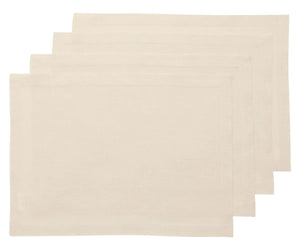 Linen placemats for party night.