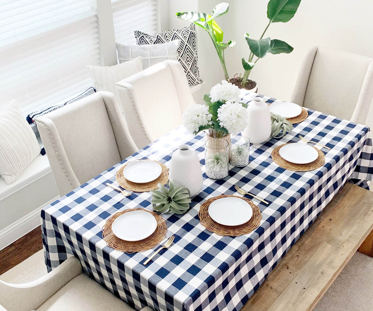 farmhouse tablecloths | All Cotton and Linen farmhouse tablecloths | All Cotton and Linen