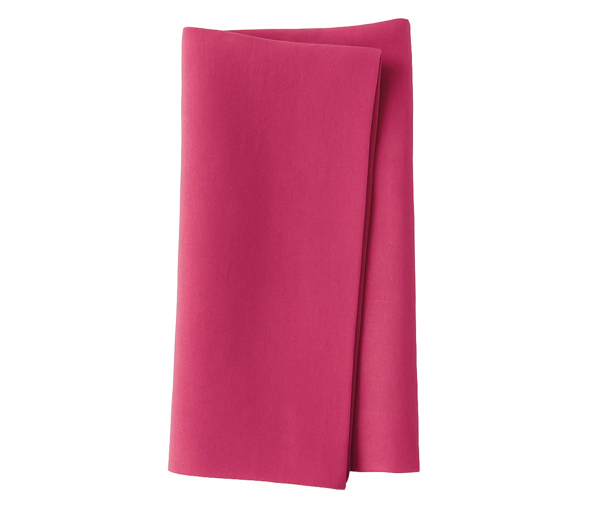 Neatly ironed solid cotton napkins with tableware
Neatly ironed solid cotton napkins with tableware