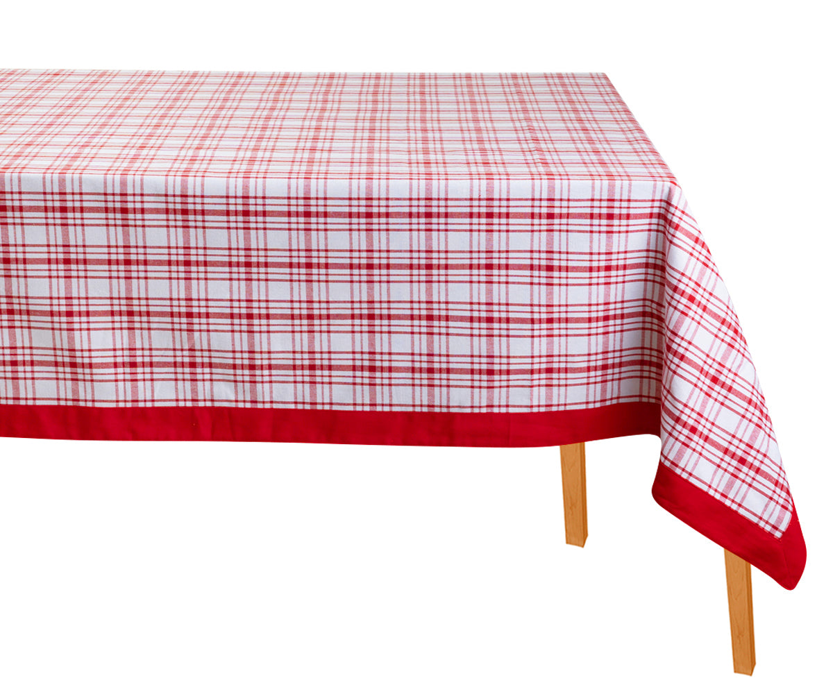 rectangular red tablecloth can be swapped out seasonally to reflect different holidays rectangular red tablecloth can be swapped out seasonally to reflect different holidays