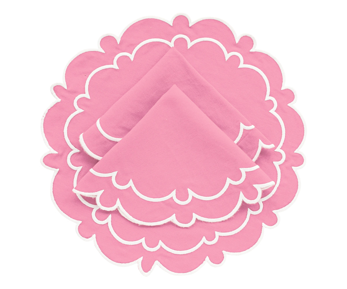 Pink Round Placemats Pink Round Placemats