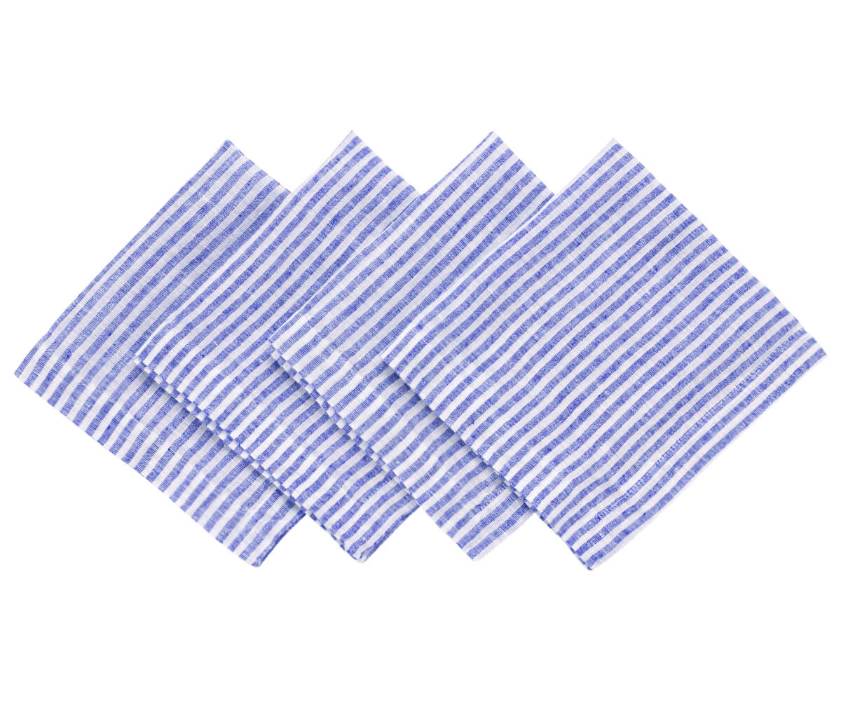 Wedding Napkins - Pinstripe Napkins Wedding Napkins - Pinstripe Napkins