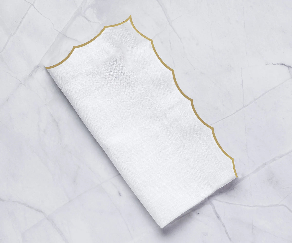 Reusable 100% cotton embroidered napkins designed for weddings, dining settings, and elevated home table styling. Reusable 100% cotton embroidered napkins designed for weddings, dining settings, and elevated home table styling.
