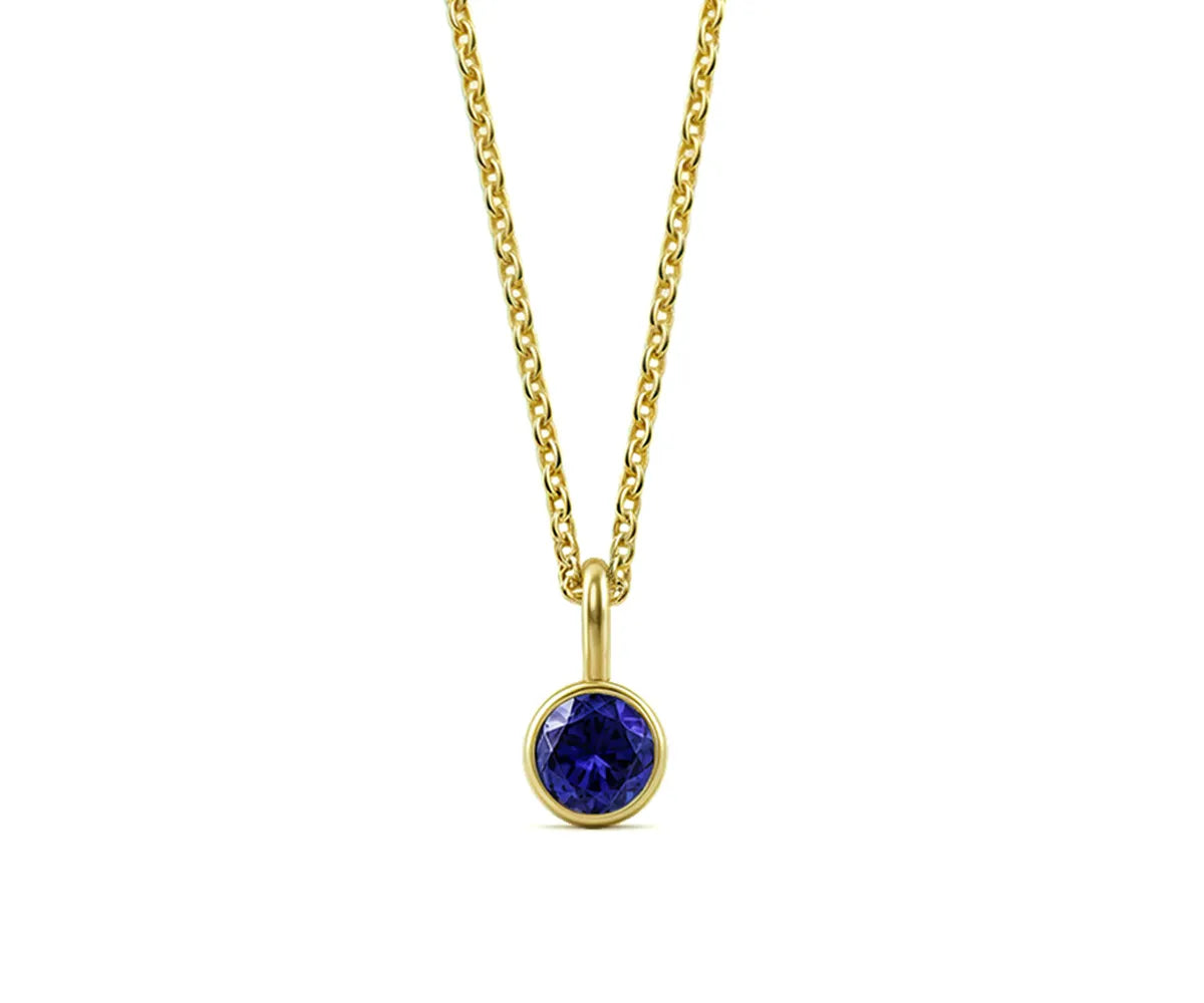 Blue Sapphire Pendant Necklace Blue Sapphire Pendant Necklace