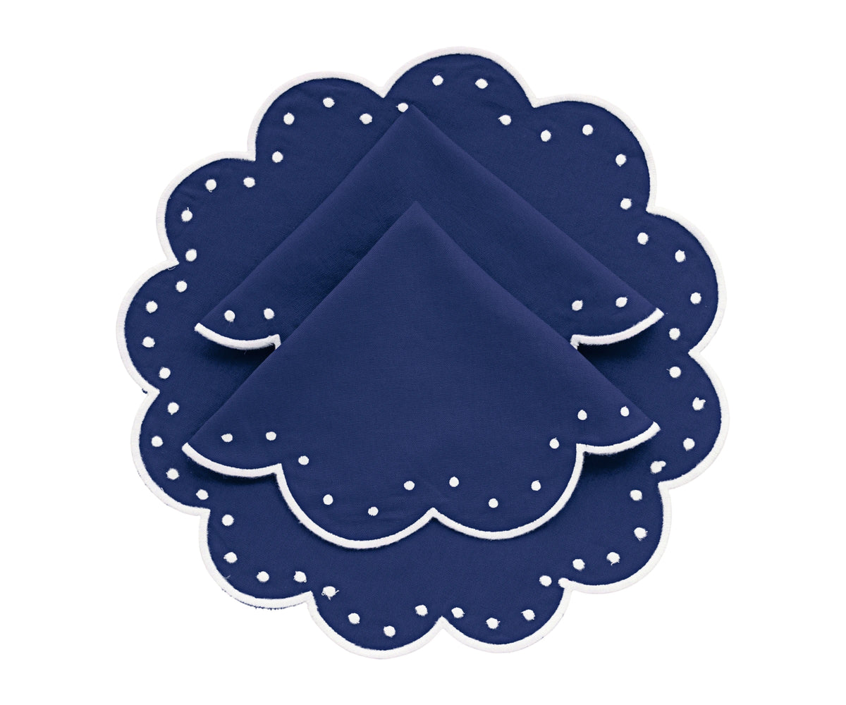 Scalloped Round Placemats for Dining and Special Occasions Scalloped Round Placemats for Dining and Special Occasions
