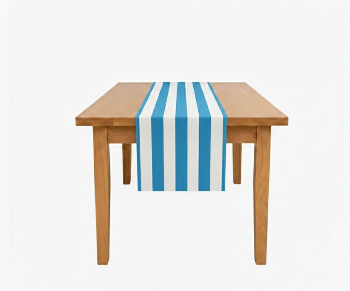 Striped Table Runner - Cotton-Linen Blend Striped Table Runner - Cotton-Linen Blend