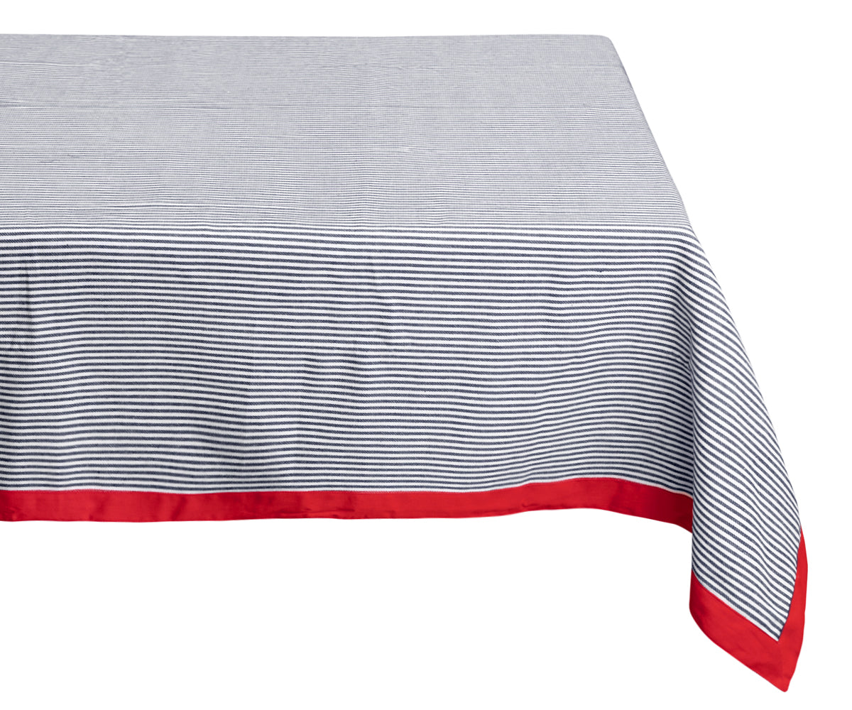 Navy striped tablecloth, cloth tablecloth, cotton tablecloth, striped tablecloth, navy cloth tablecloth Navy striped tablecloth, cloth tablecloth, cotton tablecloth, striped tablecloth, navy cloth tablecloth