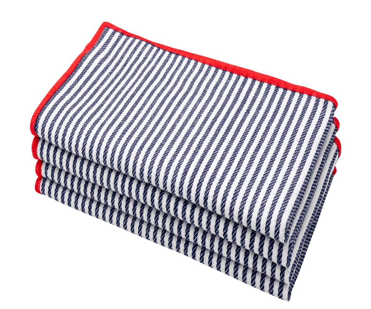 Farmhouse Striped napkins come in a wide range of colors, allowing you to choose the perfect shade to complement your tableware and decor. Farmhouse Striped napkins come in a wide range of colors, allowing you to choose the perfect shade to complement your tableware and decor.