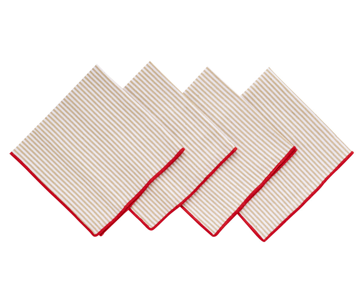 Beige Dinner Napkin: Indulge in the velvety touch of our smooth striped dinner napkin, designed to elevate your dining experience with its refined texture. Beige Dinner Napkin: Indulge in the velvety touch of our smooth striped dinner napkin, designed to elevate your dining experience with its refined texture.