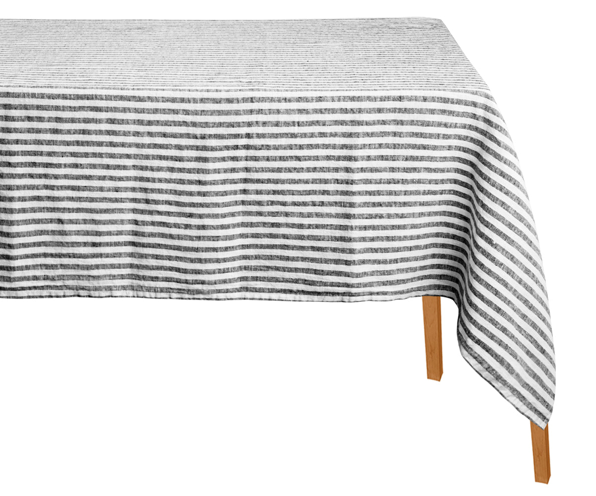 Moss Stripe Tablecloth Large Rectangular