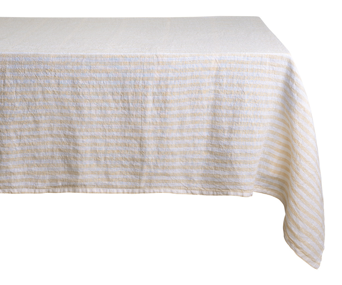 A classic pure linen tablecloth in a versatile shade. A classic pure linen tablecloth in a versatile shade.