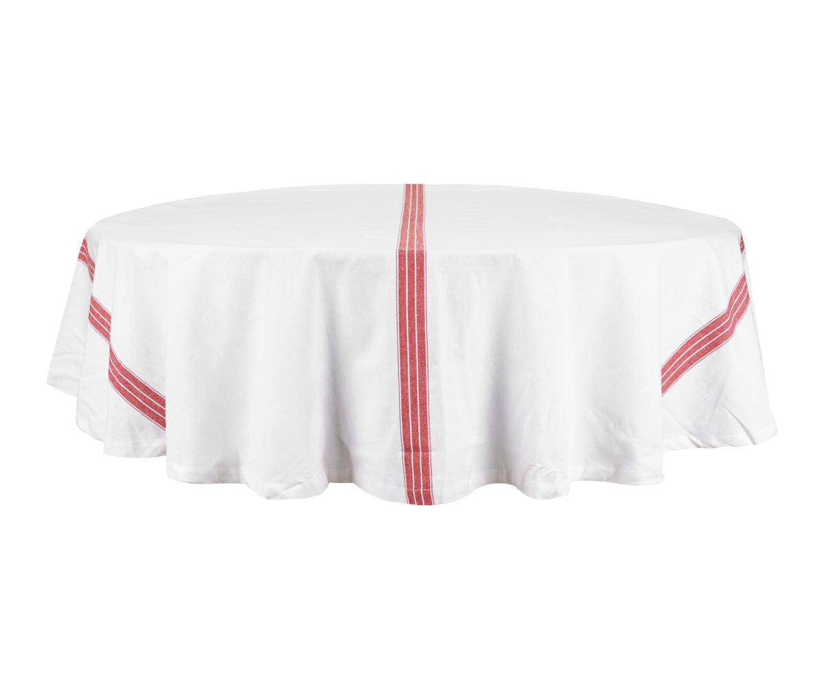 Cotton tablecloths for rectangle table is a sustainable alternative to plastic and polyester tablecloths
