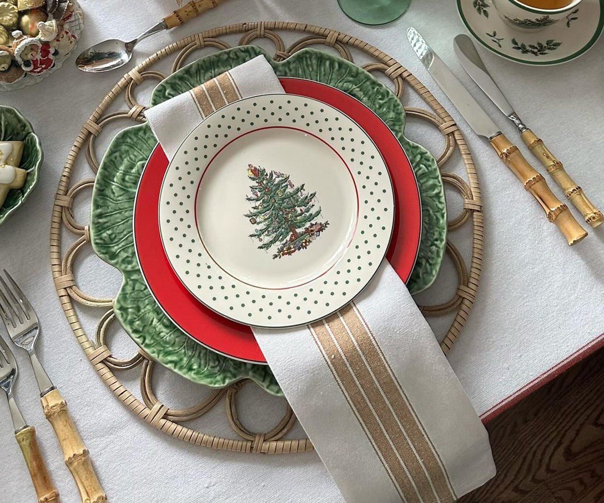 Cotton Napkins Set of 6 - Striped Napkins Cotton Napkins Set of 6 - Striped Napkins
