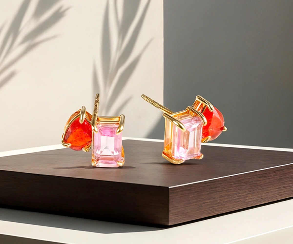 ruby and pearl earrings ruby and pearl earrings