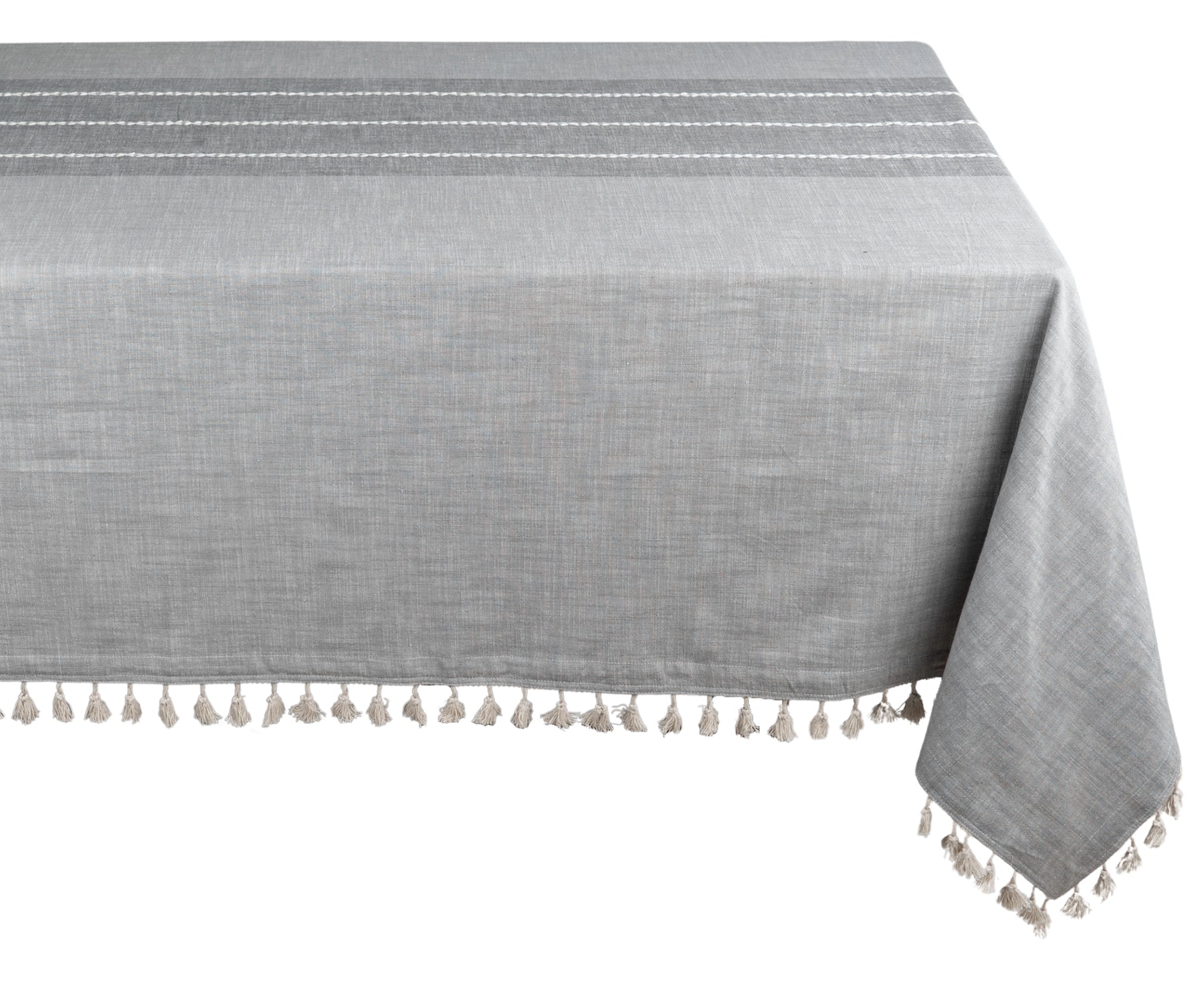 Striped Tablecloth - Tassel Tablecloth Striped Tablecloth - Tassel Tablecloth
