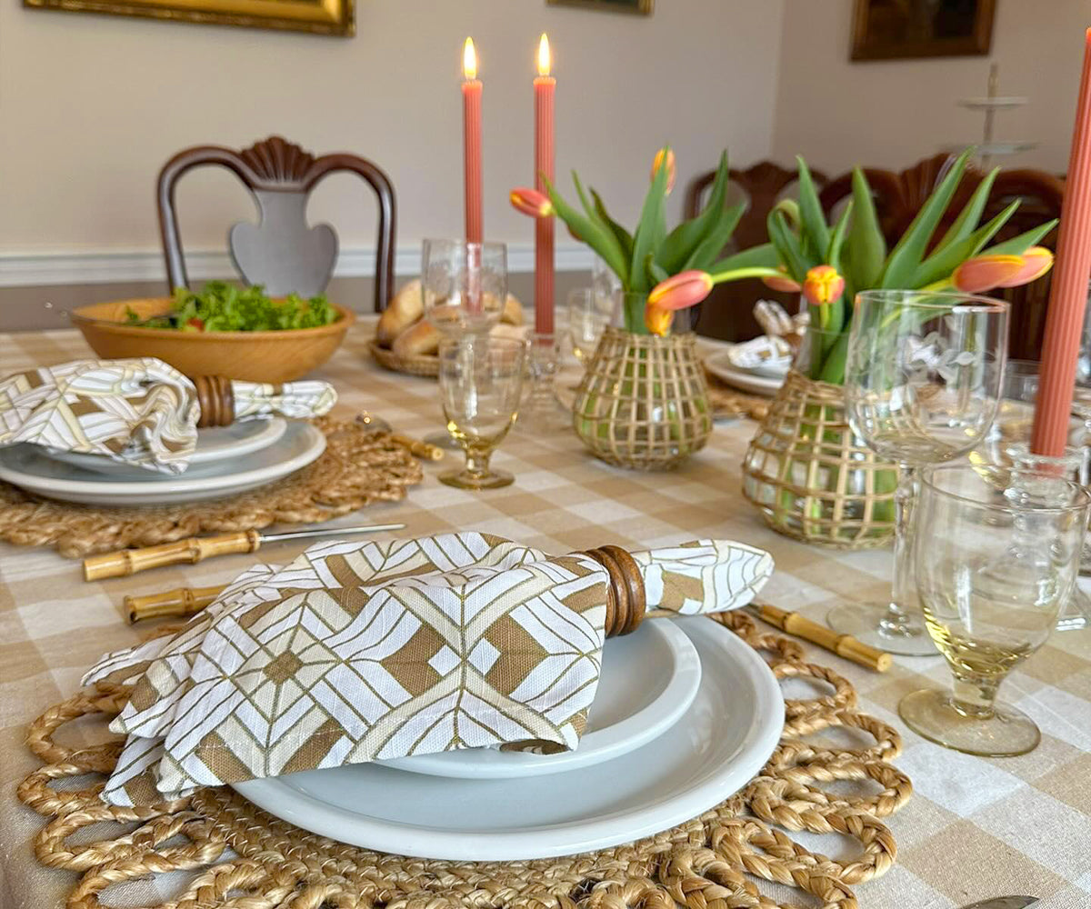 Printed Napkins - Metallic Gold Foil Napkins Printed Napkins - Metallic Gold Foil Napkins