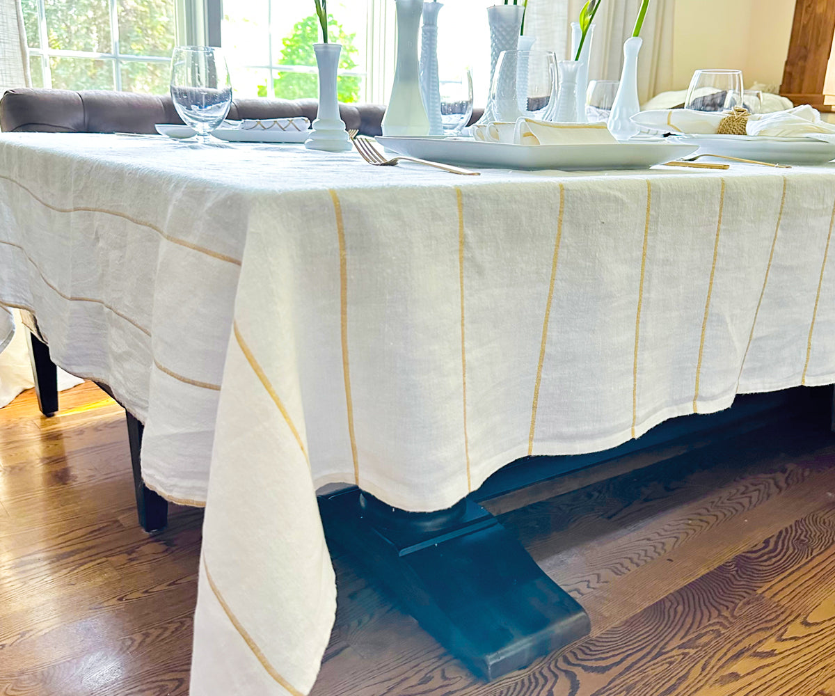 Linen Tablecloths in various sizes and colors to suit every table.