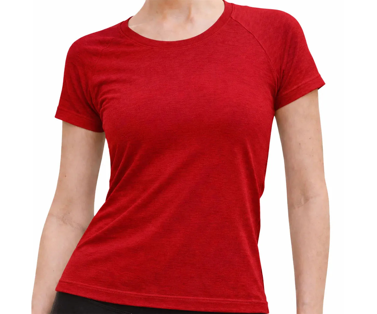 Women’s gym t-shirt with lightweight, breathable fabric and raglan construction, offering comfort and flexibility during exercise. Women’s gym t-shirt with lightweight, breathable fabric and raglan construction, offering comfort and flexibility during exercise.
