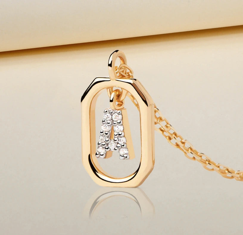 Women's Gold Plated A Pendant Necklace – Personalized Jewelry Gift Women's Gold Plated A Pendant Necklace – Personalized Jewelry Gift
