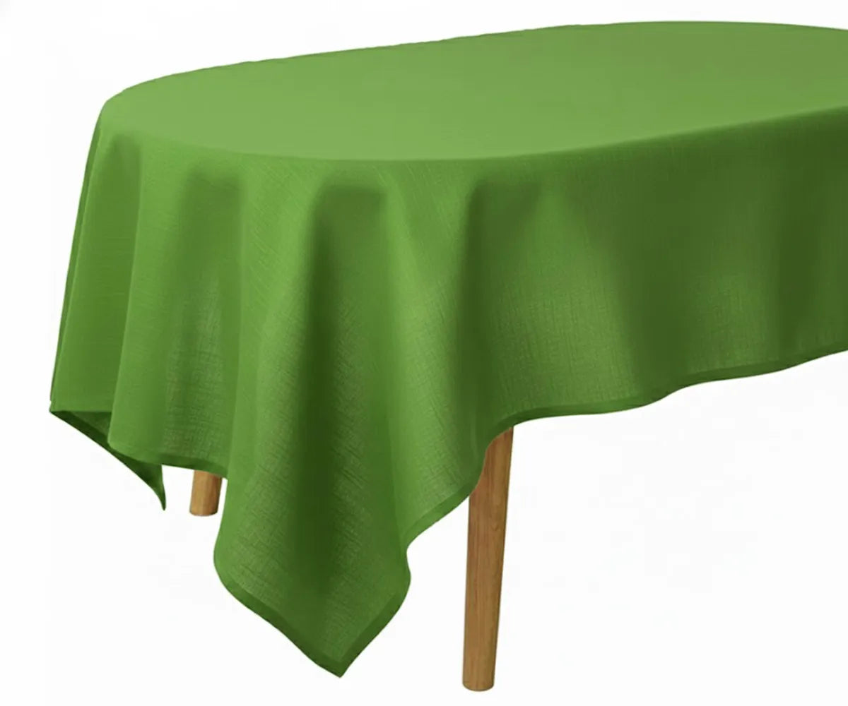 Oval Linen Tablecloth Oval Linen Tablecloth
