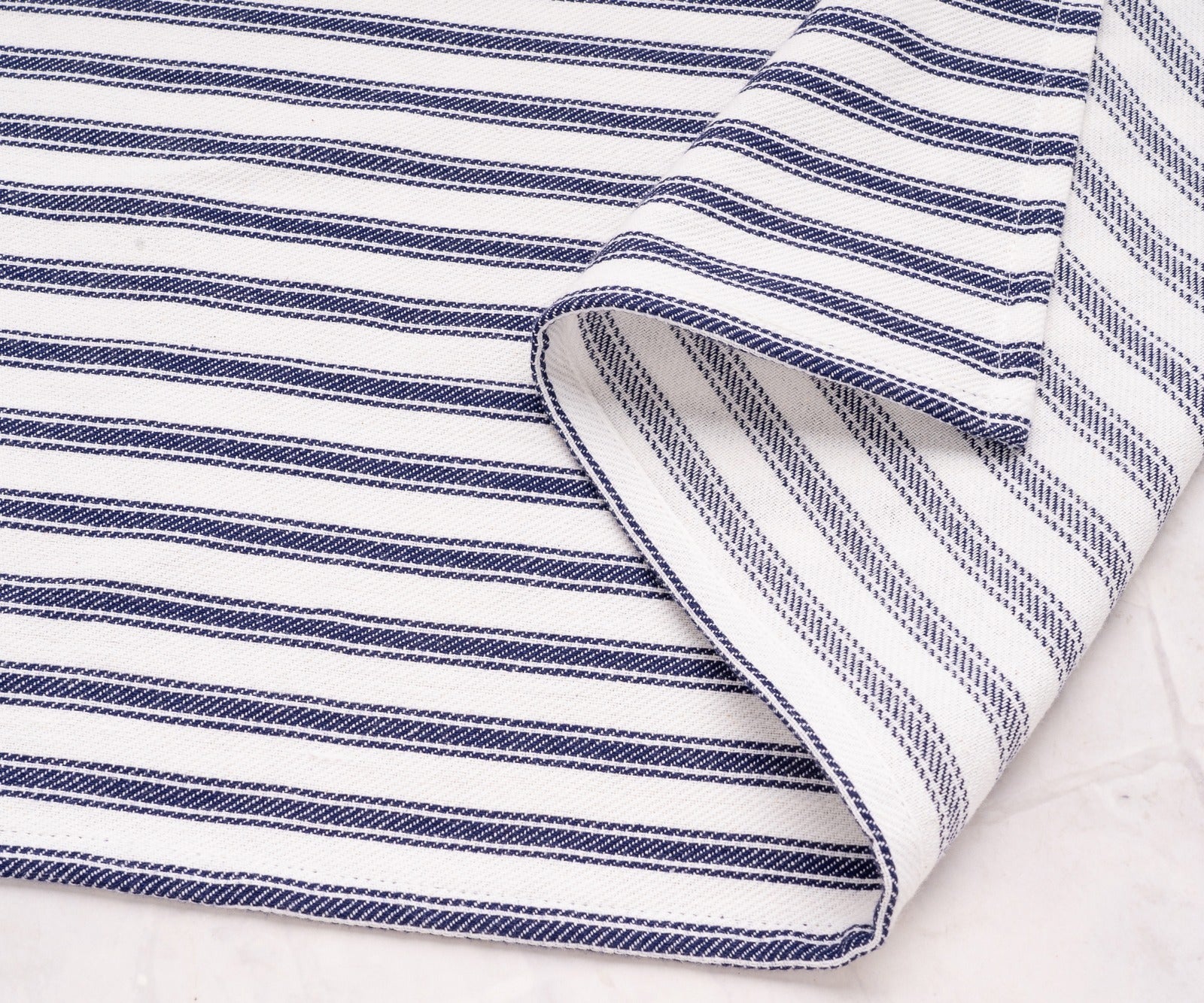 Decorative blue striped kitchen towels hanging for a clean, fresh look Decorative blue striped kitchen towels hanging for a clean, fresh look