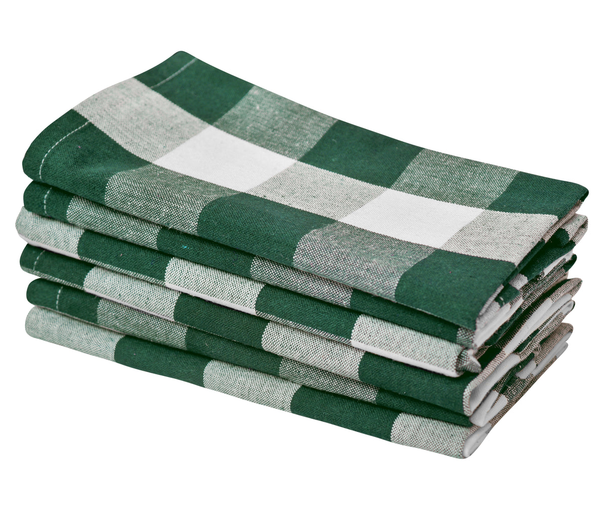 Cotton Napkins - Plaid Cloth Napkins Cotton Napkins - Plaid Cloth Napkins