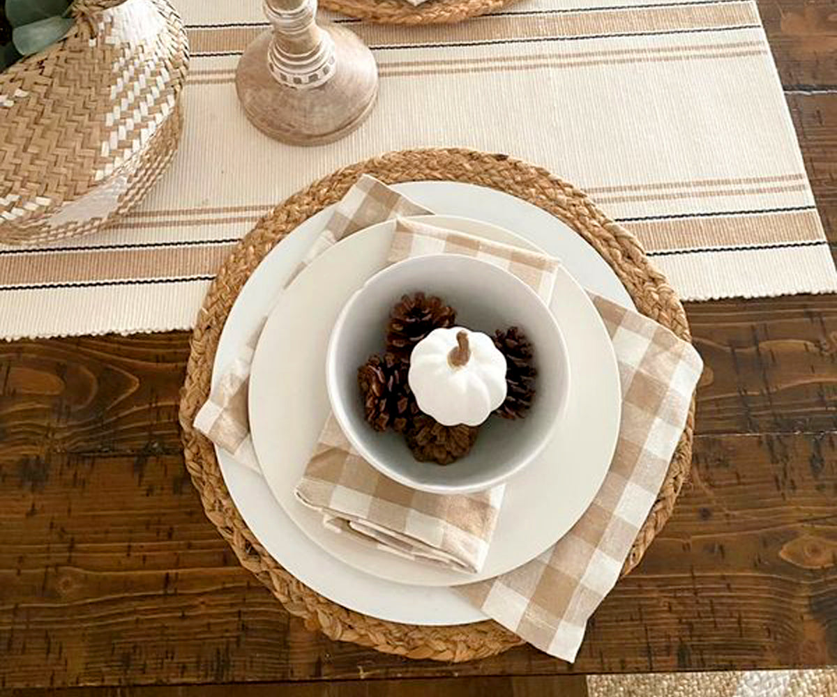 Black and White Buffalo Checkered Napkins Black and White Buffalo Checkered Napkins
