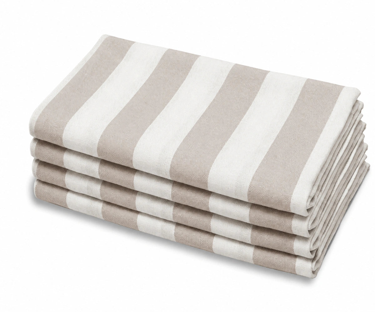 Blush Pink Cabana Striped Cotton Dinner Napkins Soft Reusable Cloth Napkins for Wedding Reception, Bridal Shower, Spring and Everyday Table Decor Blush Pink Cabana Striped Cotton Dinner Napkins Soft Reusable Cloth Napkins for Wedding Reception, Bridal Shower, Spring and Everyday Table Decor