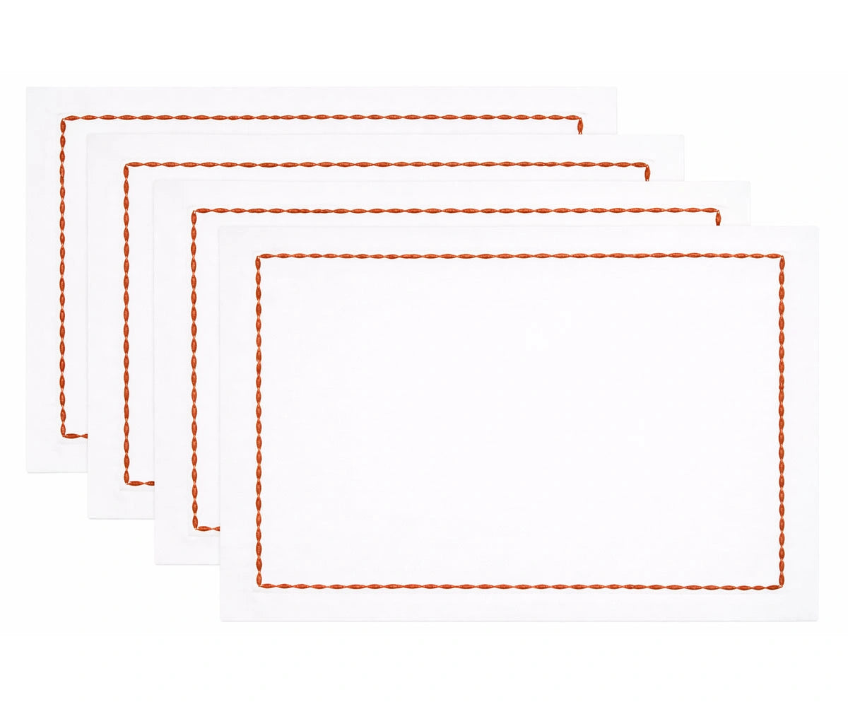 Luxury white cotton dinner napkins with decorative stitched edges, ideal for weddings and special occasions. Luxury white cotton dinner napkins with decorative stitched edges, ideal for weddings and special occasions.