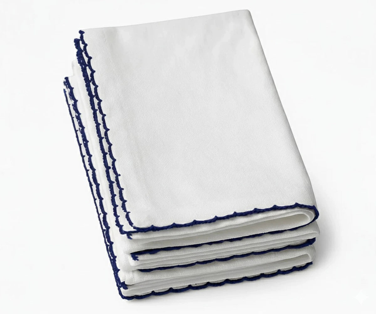 embroidered cotton napkin for farmhouse and modern table décor embroidered cotton napkin for farmhouse and modern table décor