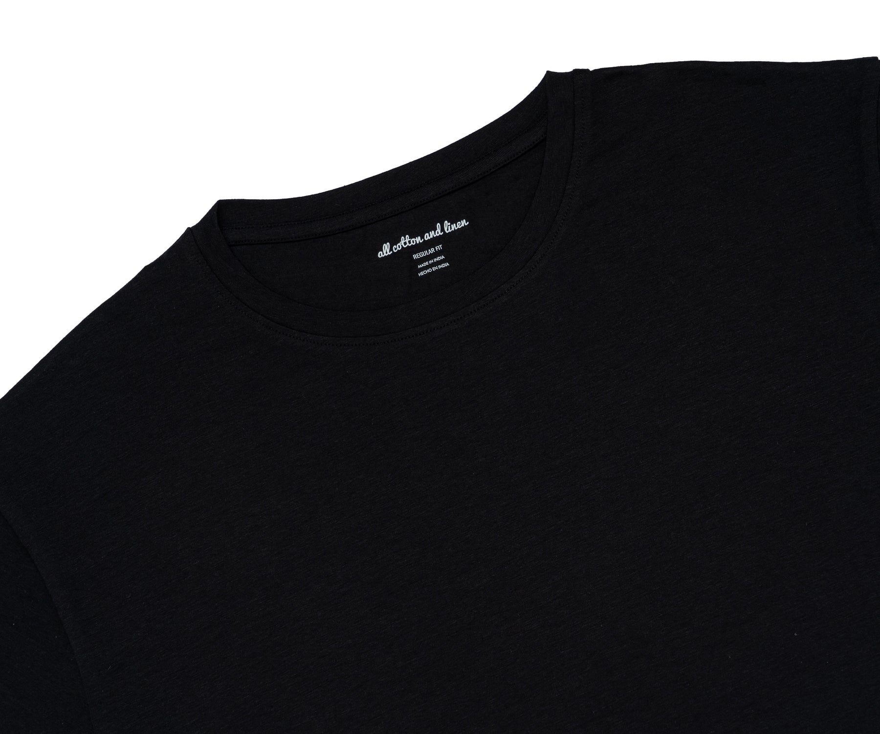 Simple black t-shirt crop top for a modern look Simple black t-shirt crop top for a modern look