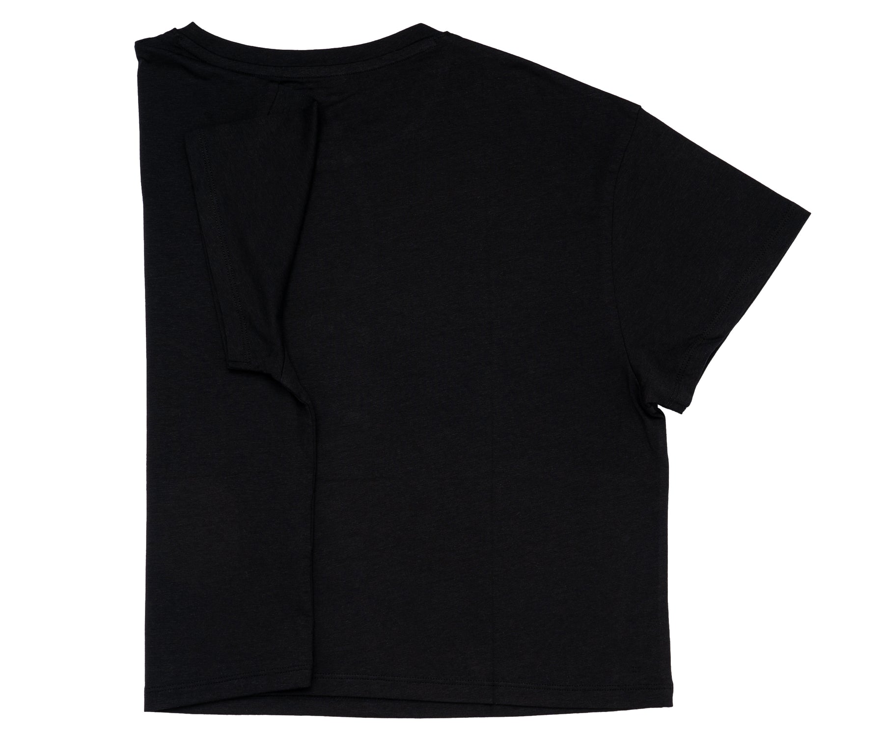 Fashionable black crop top with a soft texture
 Fashionable black crop top with a soft texture