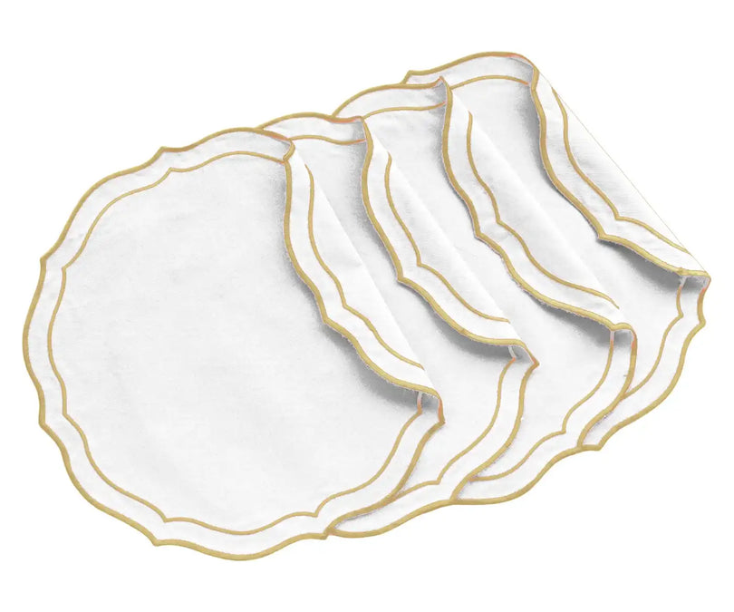 curve embroidery placemat curve embroidery placemat