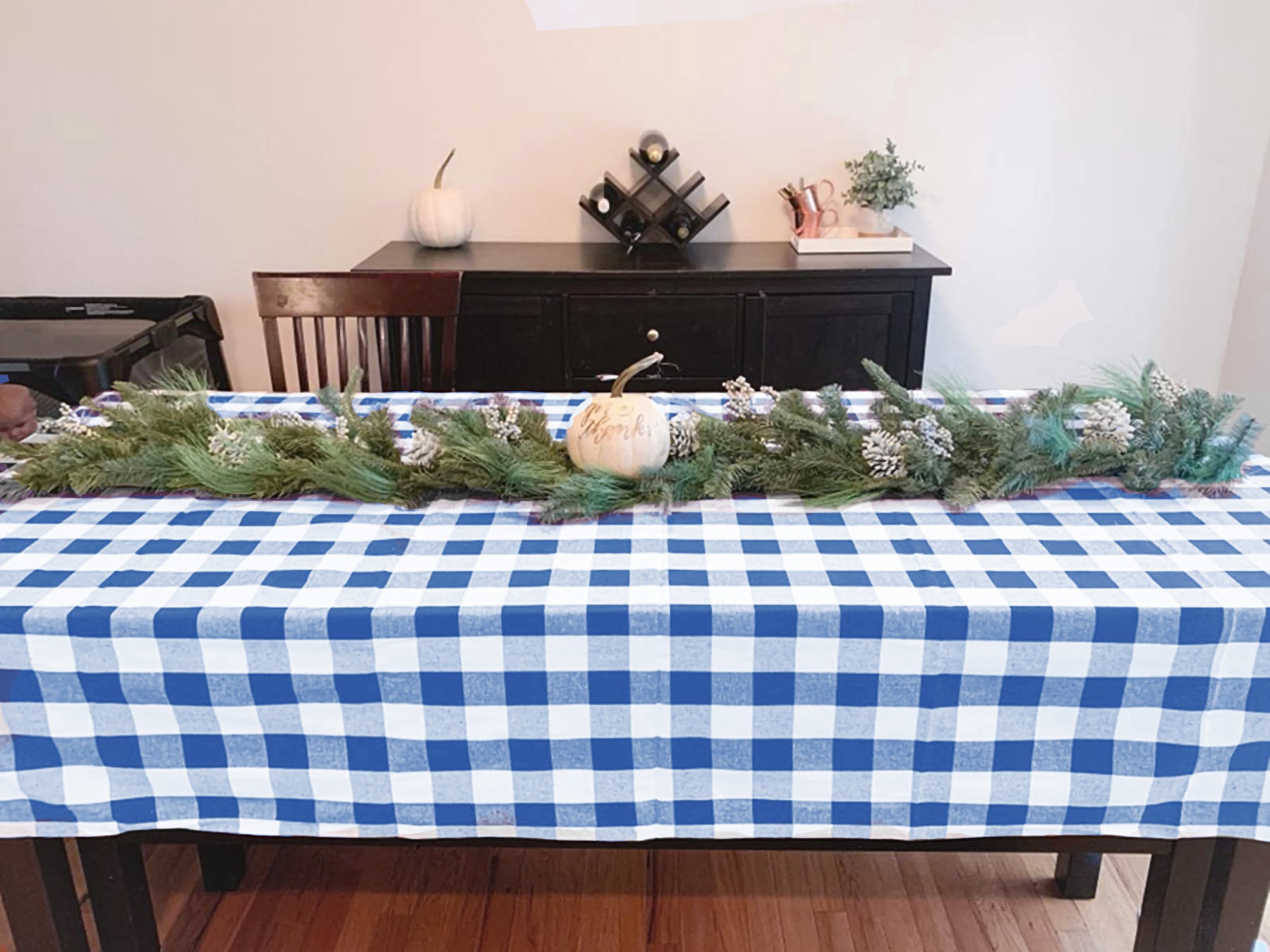 Blue Cotton tablecloth Blue Cotton tablecloth