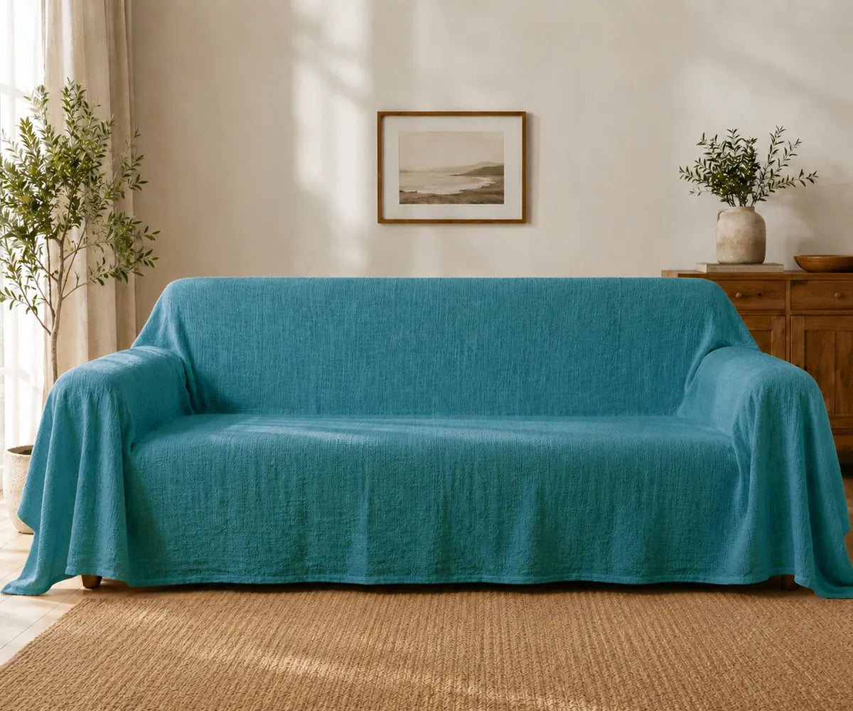 Durable linen furniture cover suitable for sectional sofas, loveseats, and standard couches. Durable linen furniture cover suitable for sectional sofas, loveseats, and standard couches.