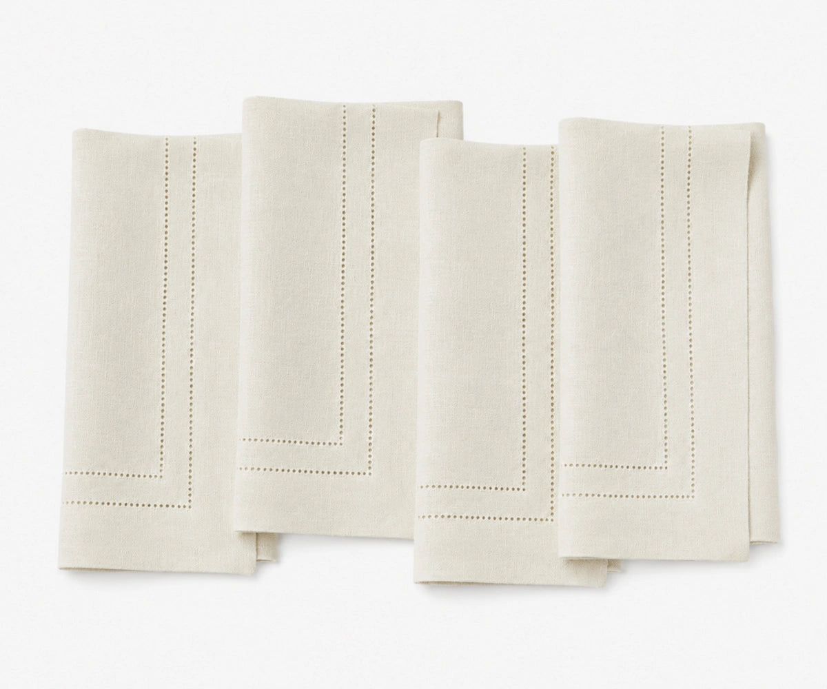 ivory linen napkins with double hemstitch, premium cloth dinner napkins for weddings, formal dining, and everyday table settings. ivory linen napkins with double hemstitch, premium cloth dinner napkins for weddings, formal dining, and everyday table settings.