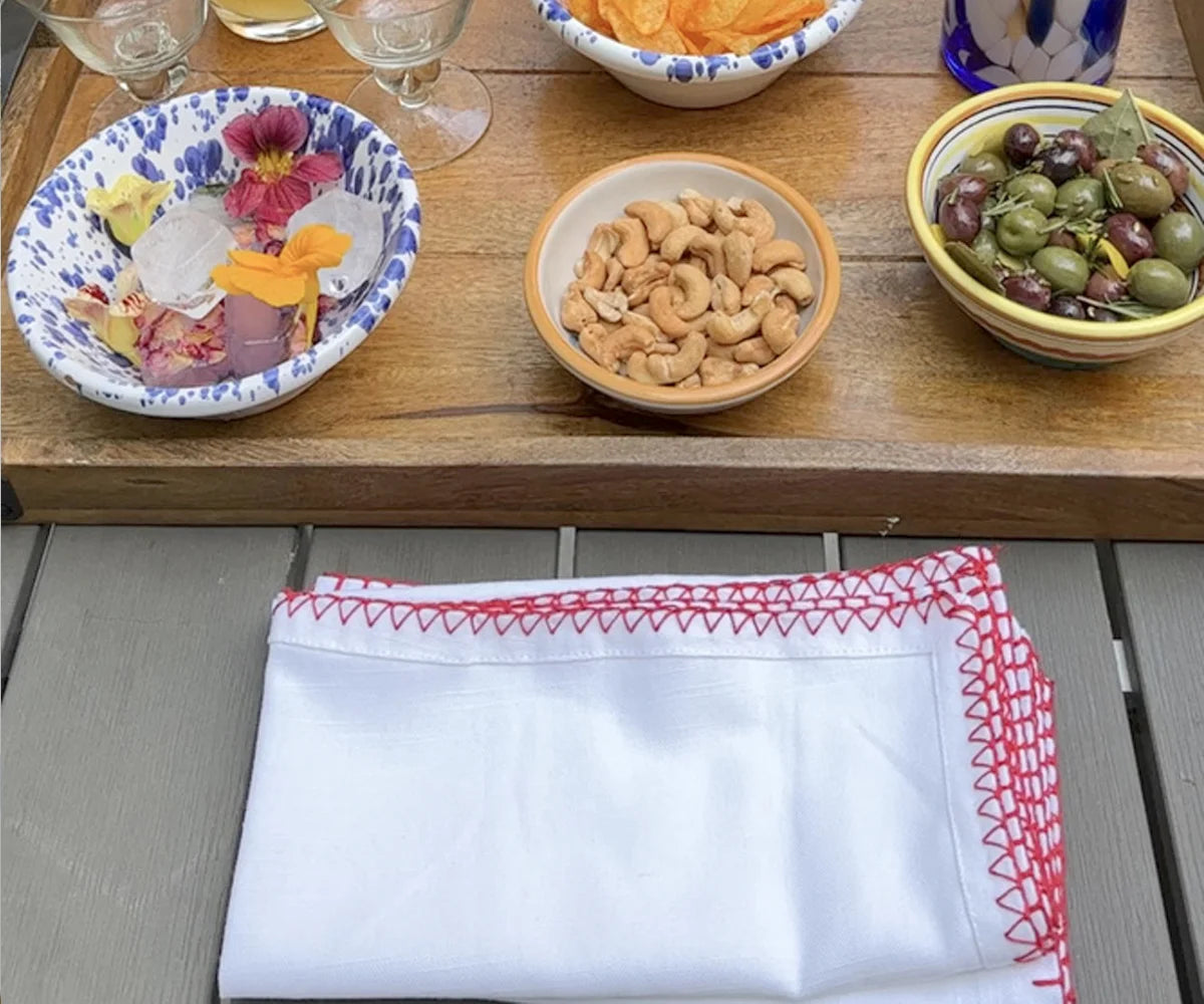 Cloth Napkins - Wedding Napkins - Shell Edge Napkin Cloth Napkins - Wedding Napkins - Shell Edge Napkin