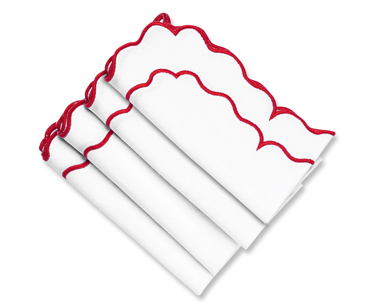 White Embroidered Napkins