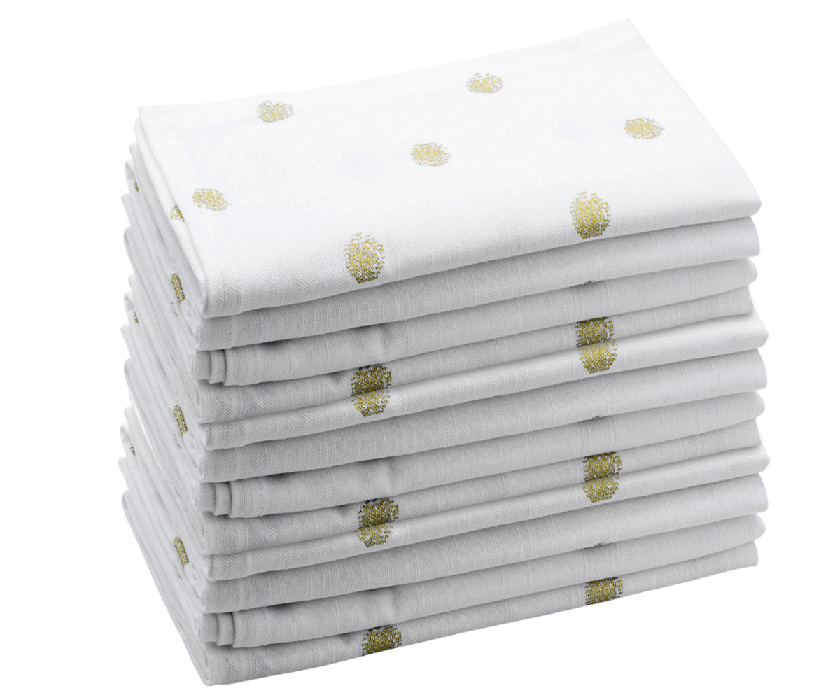 white napkins in a restaurant you prefer classic white for a timeless look, bold colors to match your decor