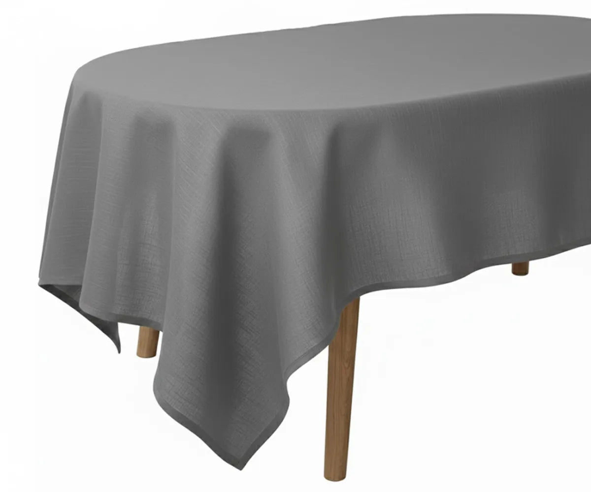 Oval Linen Tablecloth Oval Linen Tablecloth