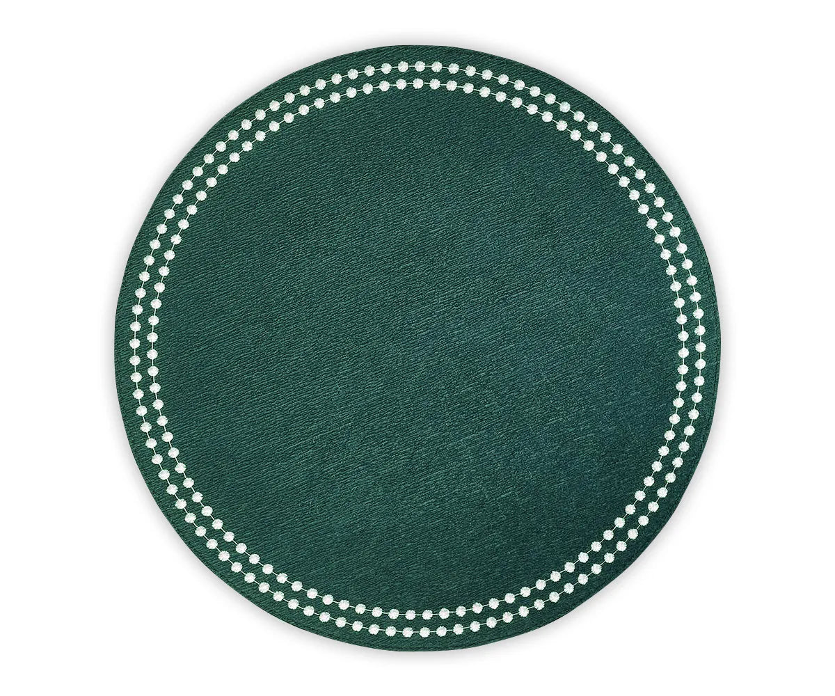 17-inch machine washable green placemats made of 100% cotton for dining table 17-inch machine washable green placemats made of 100% cotton for dining table