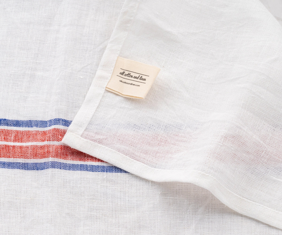Large striped linen towels 18x28 inches for home and events Large striped linen towels 18x28 inches for home and events