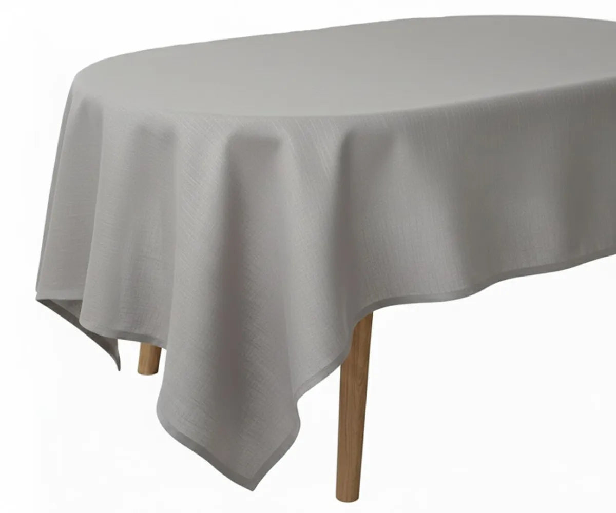 Oval Linen Tablecloth Oval Linen Tablecloth